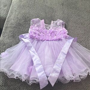 Lavender Floral Baby Dress